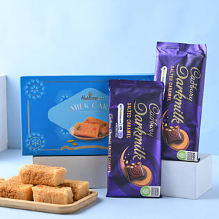 Milk Cake N Caramel Choco Bhai Dooj Tikka Set