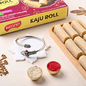 Divine Rakhi With Kaju Roll Delight