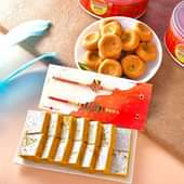 Divine Rakhis N Sweetness Combo