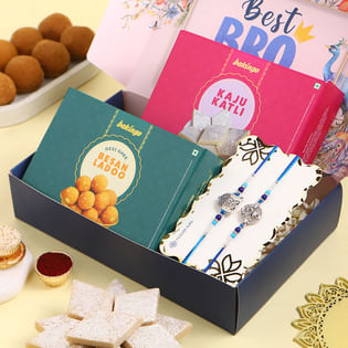 Divine Rakhis N Traditional Sweets Hamper