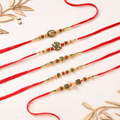 Set of 5 Divine Rakhis for Brother