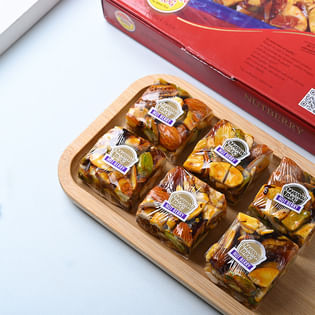 Set of 3 Divine Rakhis with Chhappan Bhog Nutberry