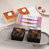 Order Combo Of Divine Rakhis With Choco N Butterscotch Pastries