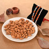 Divine Rudraksha Rakhi And Nuts Combo