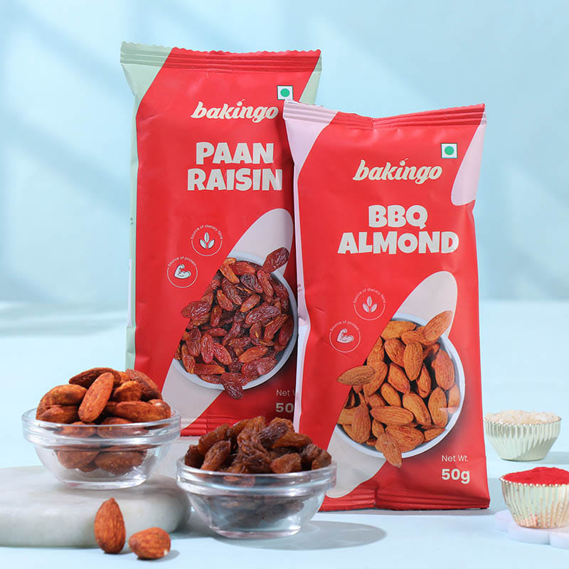 Divine Rudraksha Rakhi With Festive Treats