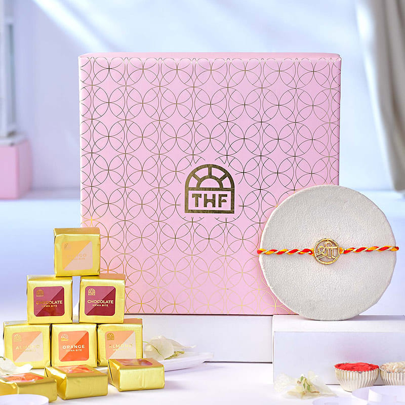 Divine Shree Rakhi With Assorted Mewa Bites