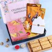 Divine Silver Rakhi Sweet Treats Gift Box