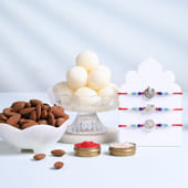Divine Silver Rakhi Trio