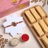 Divine Stone Studded Krishna Rakhi With Patisa