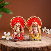 Divine Terracotta Laxmi Ganesha Idols