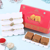 Divine Trio Rakhis N Chana Badam Bite