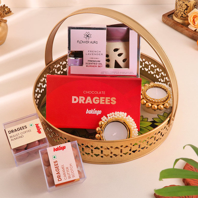 Diwali Decor Hamper In Tray