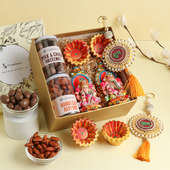 Diwali Delights With Laxmi Ganesha Idols N Almonds