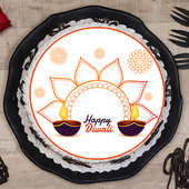Diwali Diyas Poster Cake