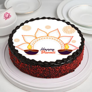 Send Diwali Theme Photo Cake Online