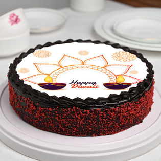 Send Diwali Theme Photo Cake Online