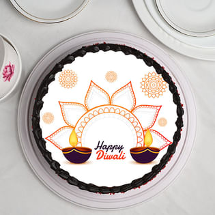 Send Diwali Theme Photo Cake Online