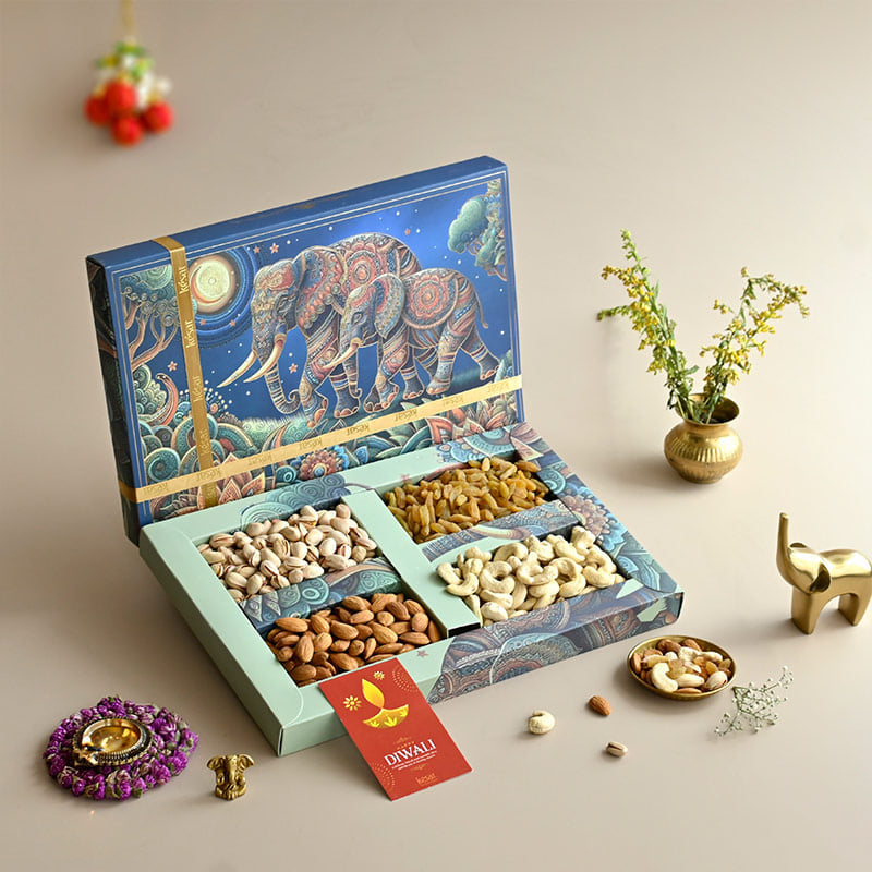Diwali Gajraj Dry Fruit Box