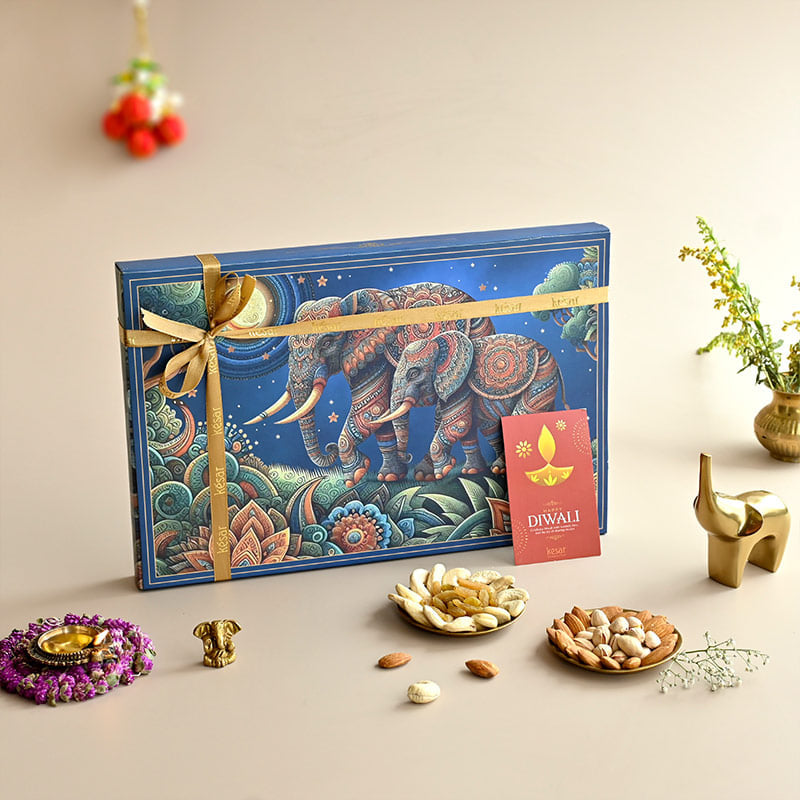 Diwali Gajraj Dry Fruit Box