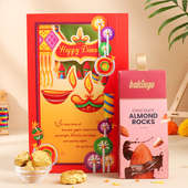 Diwali Greetings N Almonds Rocks Combo