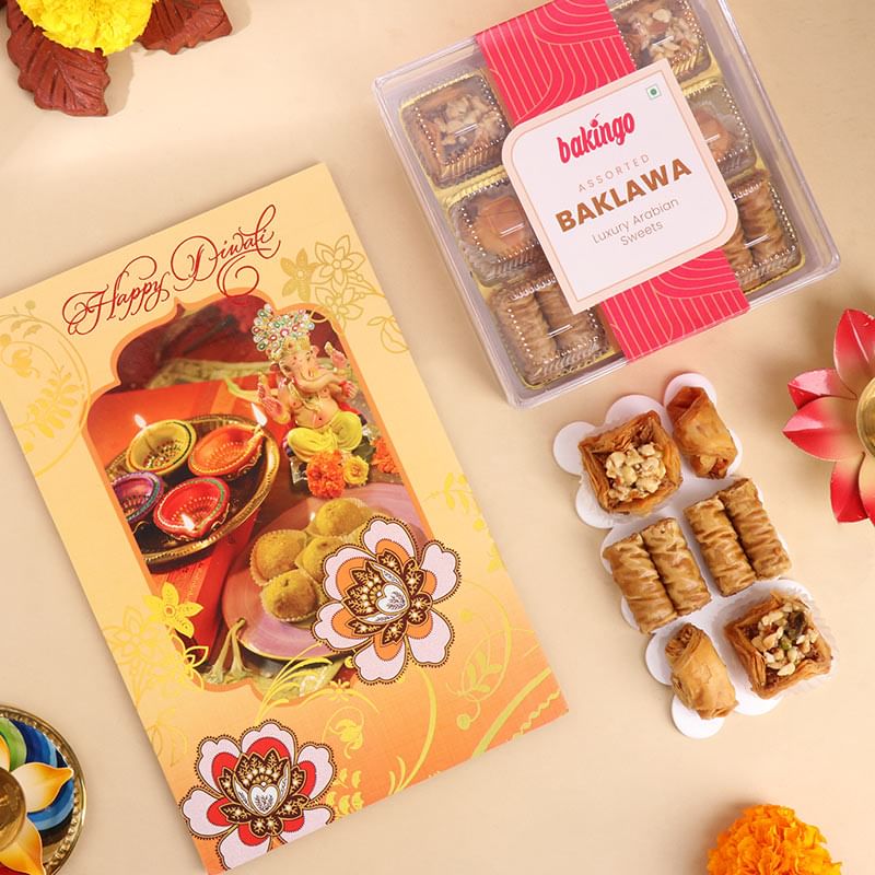 Diwali Greetings With Baklawa