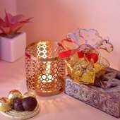 Diwali Light Holder N Chocolates Duo