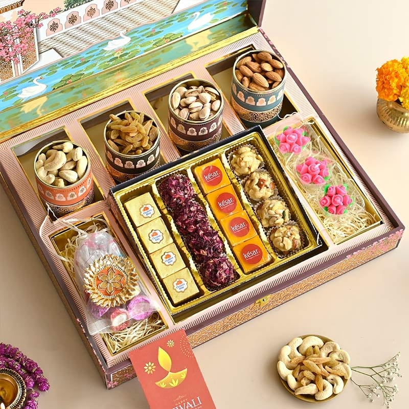 Diwali Sweets N Dry Fruits Gift Box
