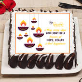 Diwali Wish Poster Cake