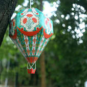 DIY Blue Air Baloon Lamp For Decor