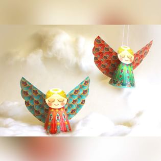 DIY Paper Angels For Home Decor