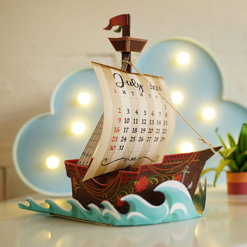 DIY Ship Desk Calendar