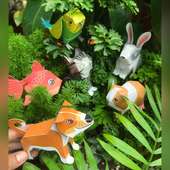 DIY Six Mini Animals Paper Craft