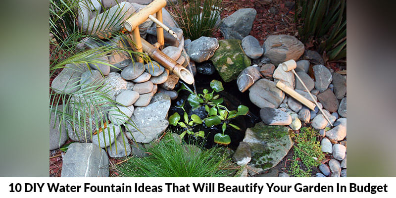 10 DIY Water Fountain Ideas To Beautify Your Garden In Budget