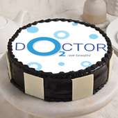 Doctors Day Chocolate Photo Cake