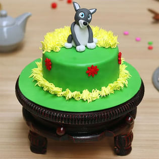 Dog Lover Fondant Designer Cake