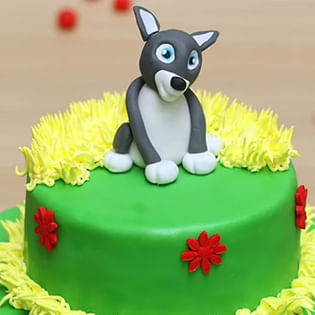 Order Dog Lover Fondant Cake