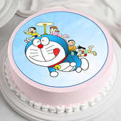 Doraemon Fam Cartoon Cake