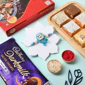 Send Kids Rakhi With Mewa Bites N Cadbury Chocolate