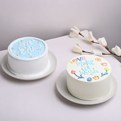 Chocolate N Vanilla Mini Cakes Delivery