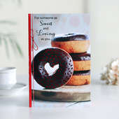Doughnut Greeting Card for Valentines