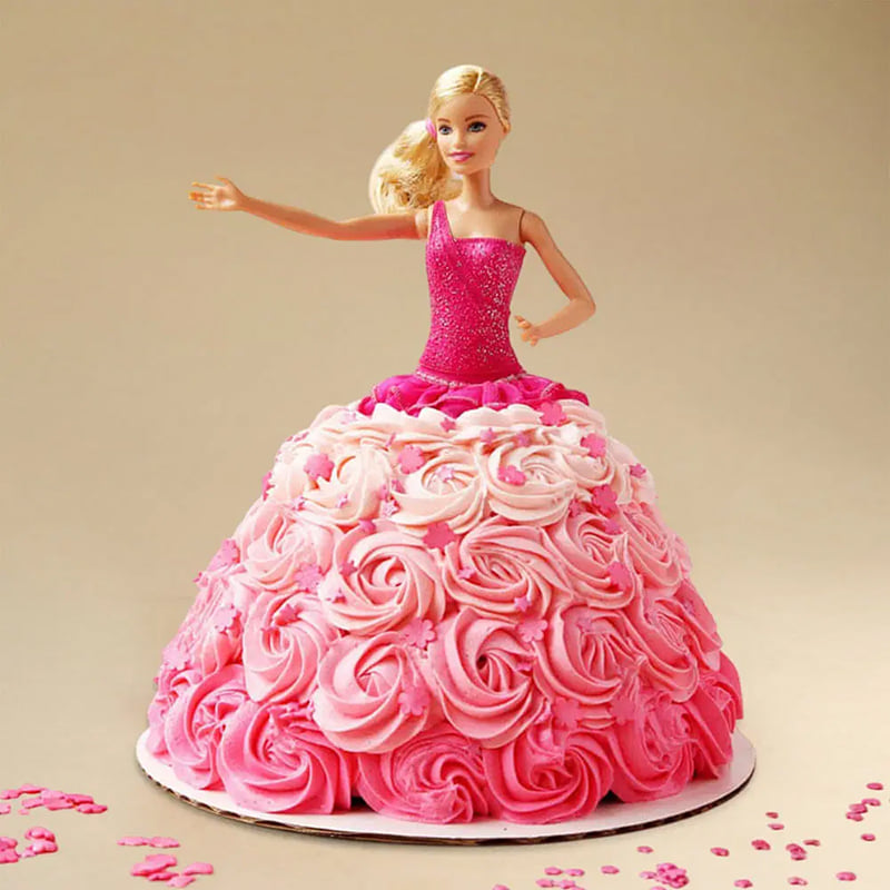 Dreamy Barbie princess birthday cake