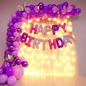 Dreamy Lavender Birthday Balloon Decor