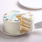 Order Vanilla Mini Cake - Sliced View of Cake
