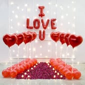 Rose Glow Love Balloon Decor