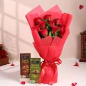 Dreamy Roses N Choco Bliss Gift