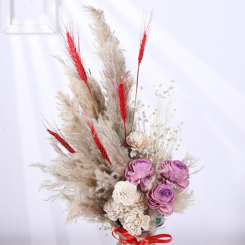 Dried Lavender Hour Floral Vase