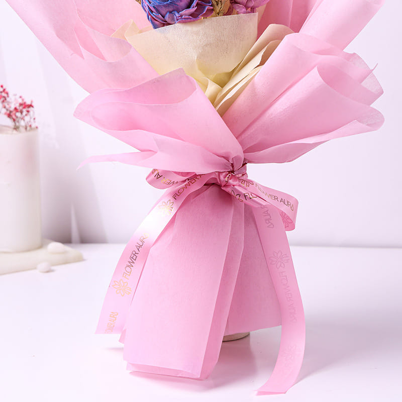 Dried Meadows Wrapped In Pink