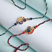 Send Designer Rakhi in India - Dry Fruits N Mor Theme Rakhi Duo