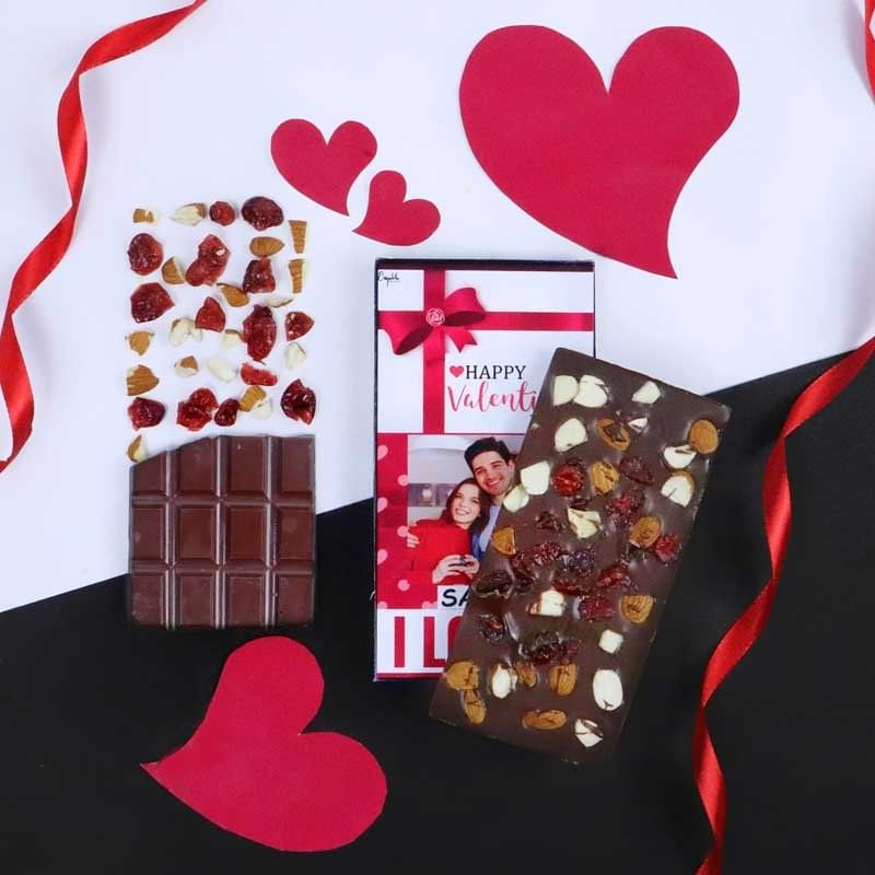 Dryfruits N Cranberry Personalised Valentines Chocolate Gift Hamper