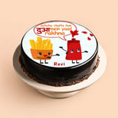 Dua Mei Yaad Rakhna Chocolate Farewell Cake